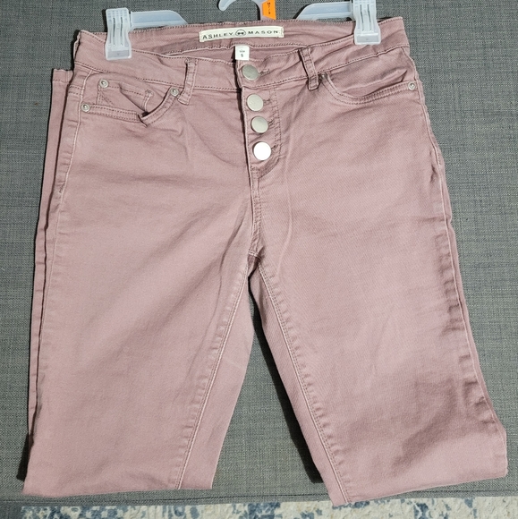 Ashley Mason Pink Skinny Jeans, Size 5 - Juniors - Picture 4 of 7